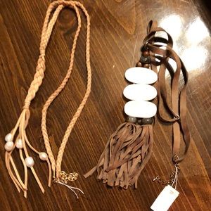 2 Necklaces - never worn, one has tag